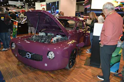 Unveiled at the SEMA Show Nov. 1, Rebel Berry Purple was the winning color for Iron Maven. The custom hue is described as 'a modern interpretation of several purple tones available on heritage Volvo products throughout the years.' Unveiled at the SEMA Show Nov. 1, Rebel Berry Purple was the winning color for Iron Maven. The custom hue is described as 'a modern interpretation of several purple tones available on heritage Volvo products throughout the years.'