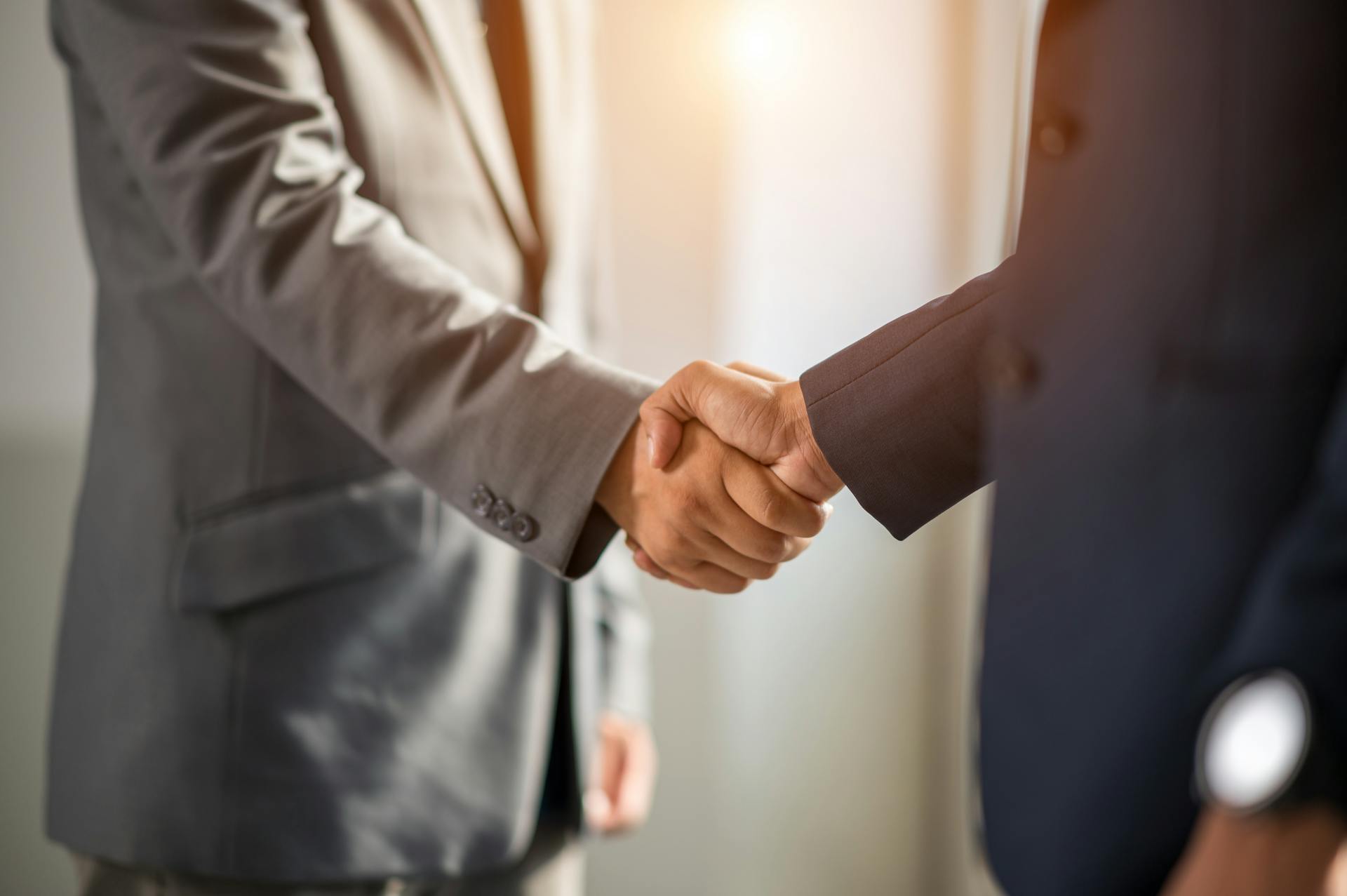 Handshake businesspeople