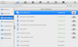 FIGURE 4: An ADAS scan showed all systems having no errors. FIGURE 4: An ADAS scan showed all systems having no errors.