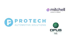 Protech Mitchell and OPUS IVS logos Protech Mitchell and OPUS IVS logos