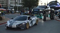 The SEMA Show parade is always a sight as the cars and trucks featured inside and out depart the Las Vegas Convention Center Friday night. The SEMA Show parade is always a sight as the cars and trucks featured inside and out depart the Las Vegas Convention Center Friday night.