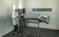 Dave Stumpf said his dream was to be able to own an Accudraft paint booth. Dave Stumpf said his dream was to be able to own an Accudraft paint booth.