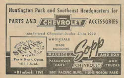 Parts ad from a local trade magazine circa 1955. Parts ad from a local trade magazine circa 1955.