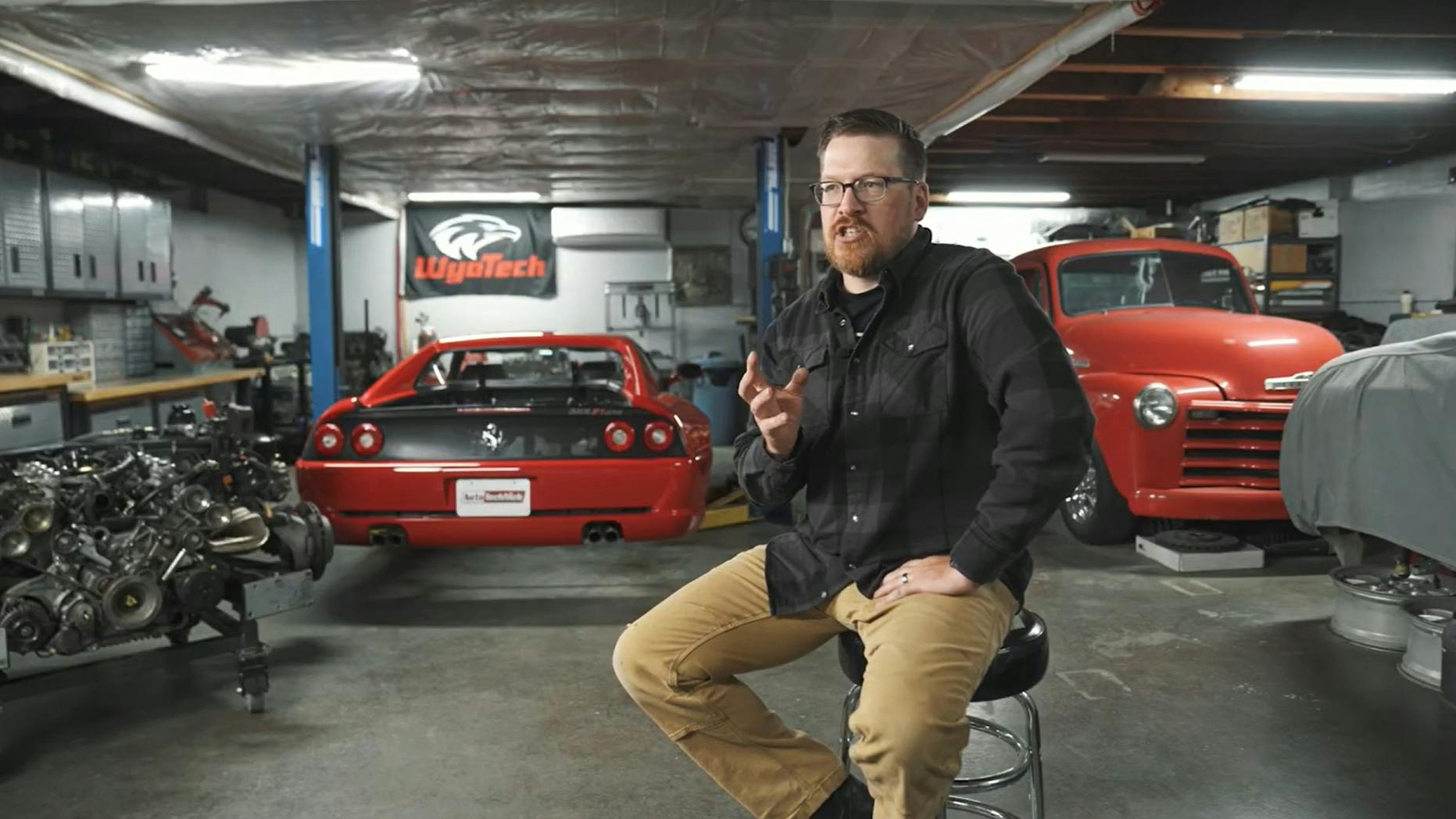 In a screenshot from a WyoTech YouTube video, Nicolas Martinson talks about his journey to being Top Ferrari Technician...and beyond.