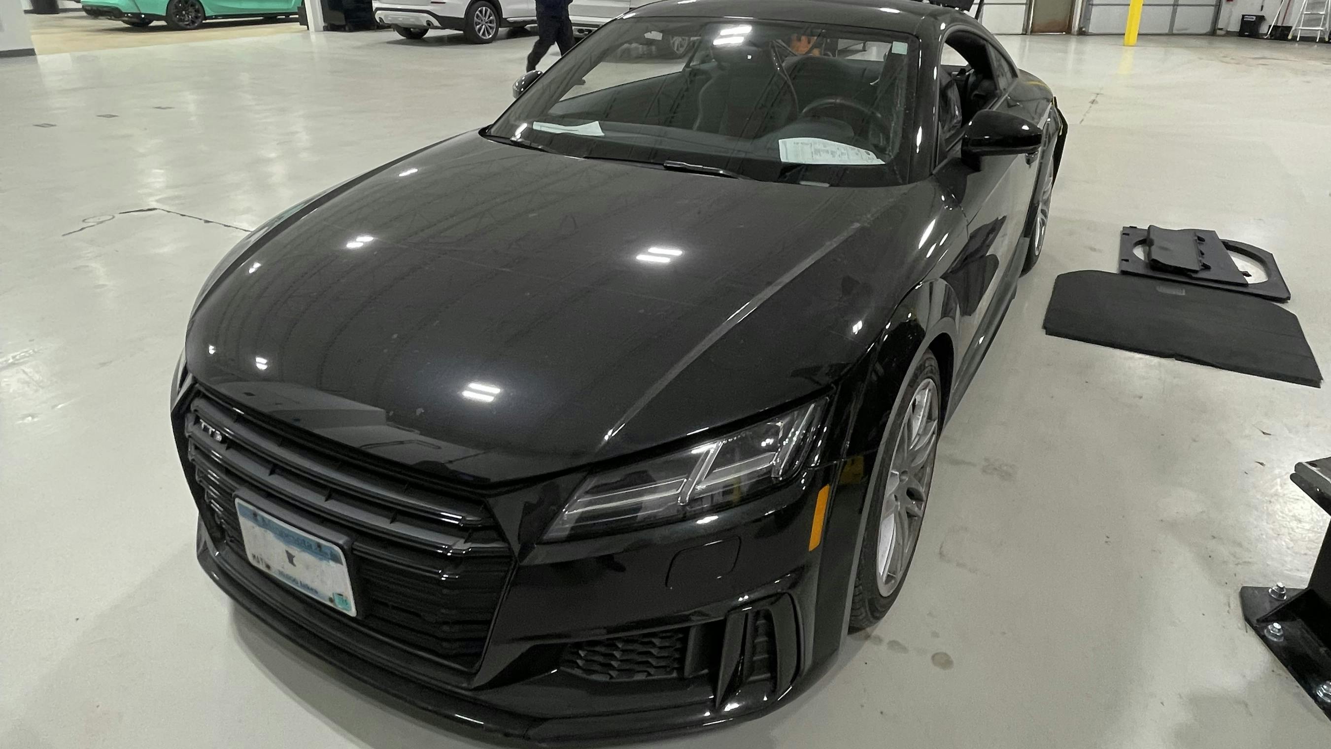 The 2019 Audi TTS' lane-change assist could not be calibrated until the communication problem was resolved.