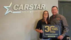 CARSTAR Liss Auto Body Owners Charlotte and Corey Liss celebrate 30 years of I-CAR certification. CARSTAR Liss Auto Body Owners Charlotte and Corey Liss celebrate 30 years of I-CAR certification.