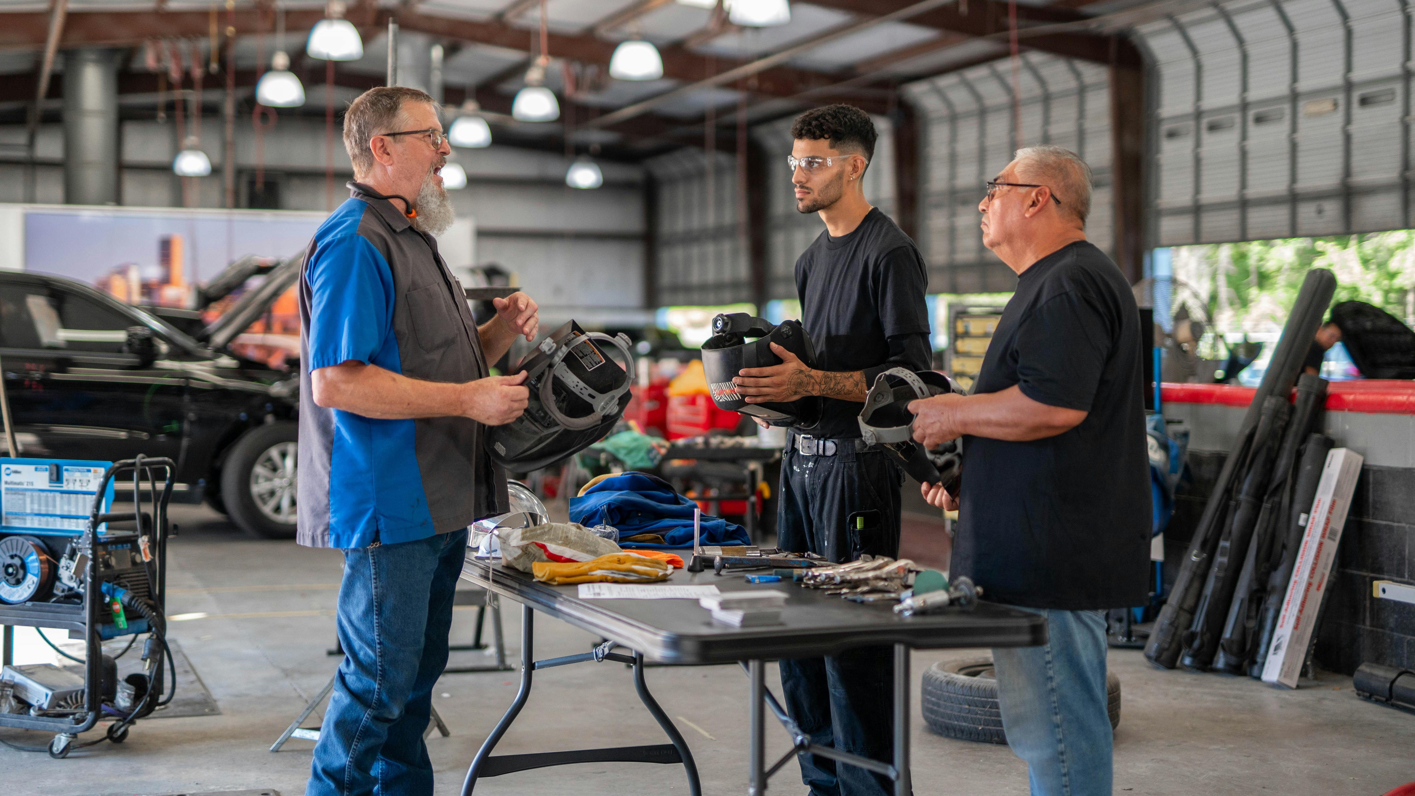 Ibarra says education is a collaborative experience at Leading Edge, and oftentimes teammates will go out of their way to help each other.