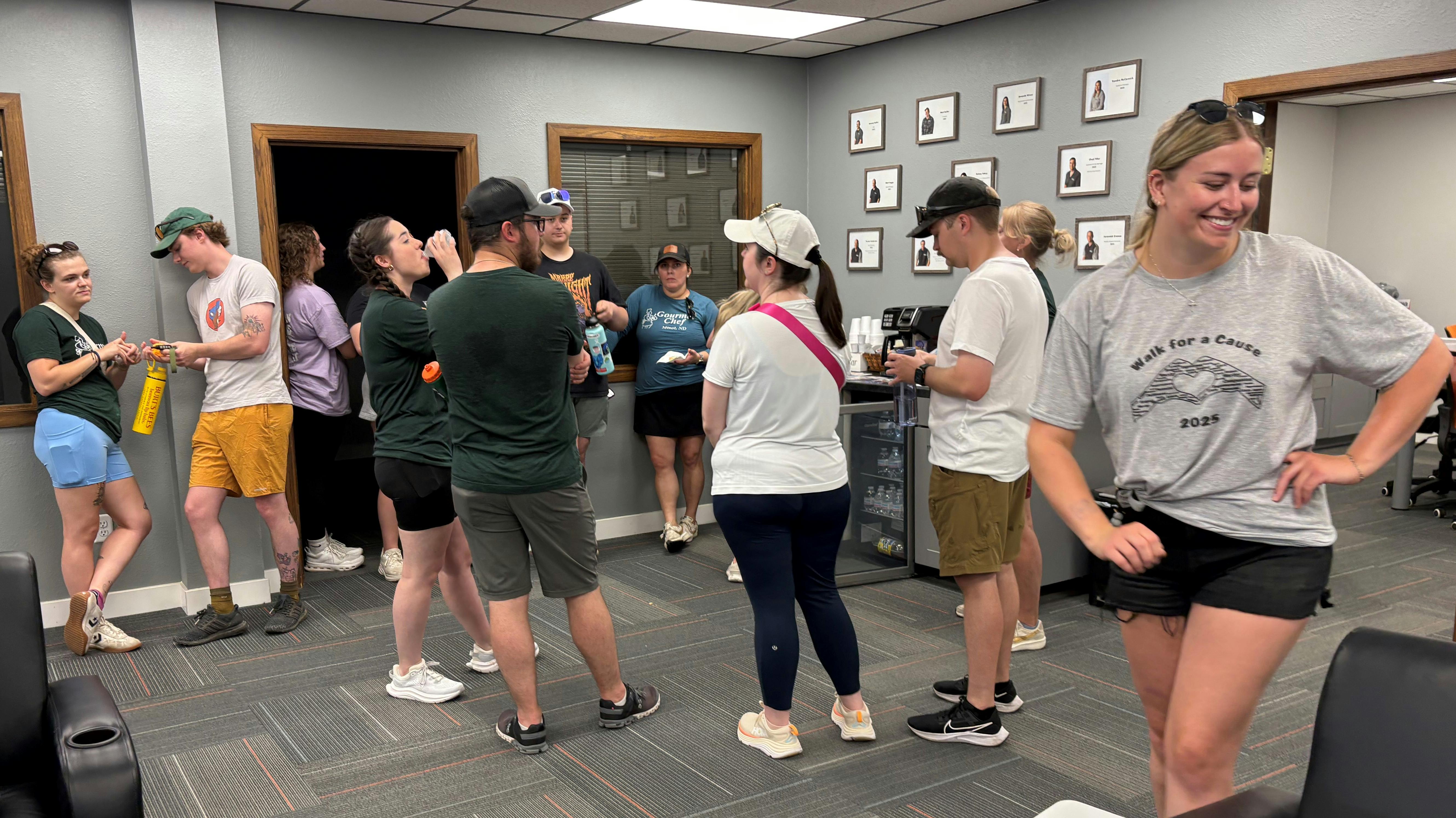 Participants in the Abra Minot 'Walk for a Cause' helped raise $730.