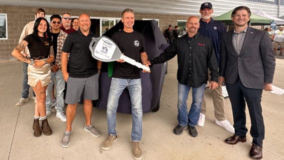 Jason Butler received 2025 Subaru Outback from the NABC Recycled Rides program on August 5.