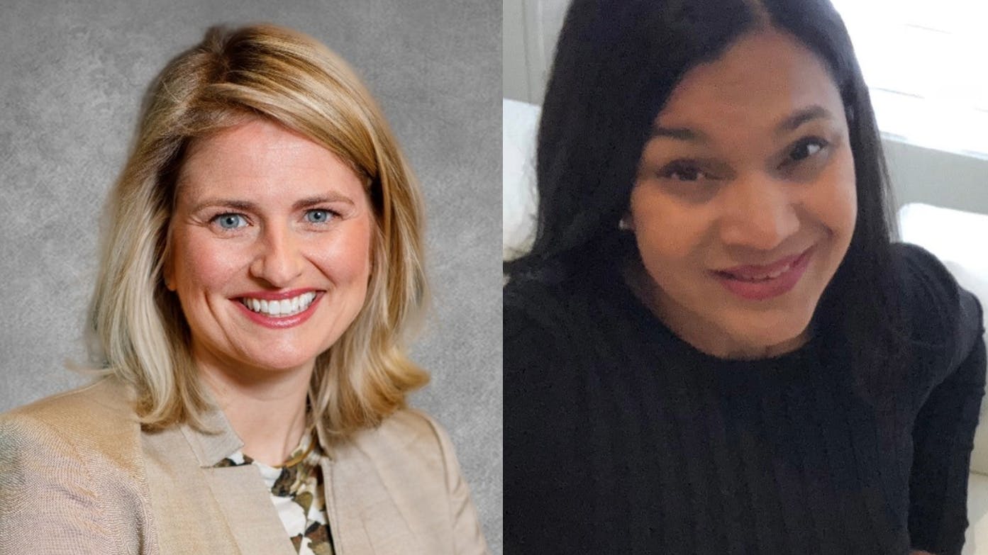 Lauren Kolak, left, and Sabrina Thring will be the keynote speakers at the Women's Industry Network Virtual Conference on October 9-10.