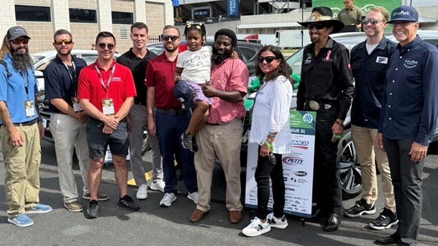 NASCAR&rsquo;s winningest driver, Richard Petty, and his son and NASCAR race winner, Kyle Petty, helped the National Auto Body Council present four veterans with beautifully refurbished vehicles as part of the Recycled Rides Program on October 5.