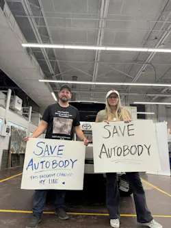 CJ Timmons of DB National Warehouse Supply and Rachel James at the meeting on October 16. CJ Timmons of DB National Warehouse Supply and Rachel James at the meeting on October 16.