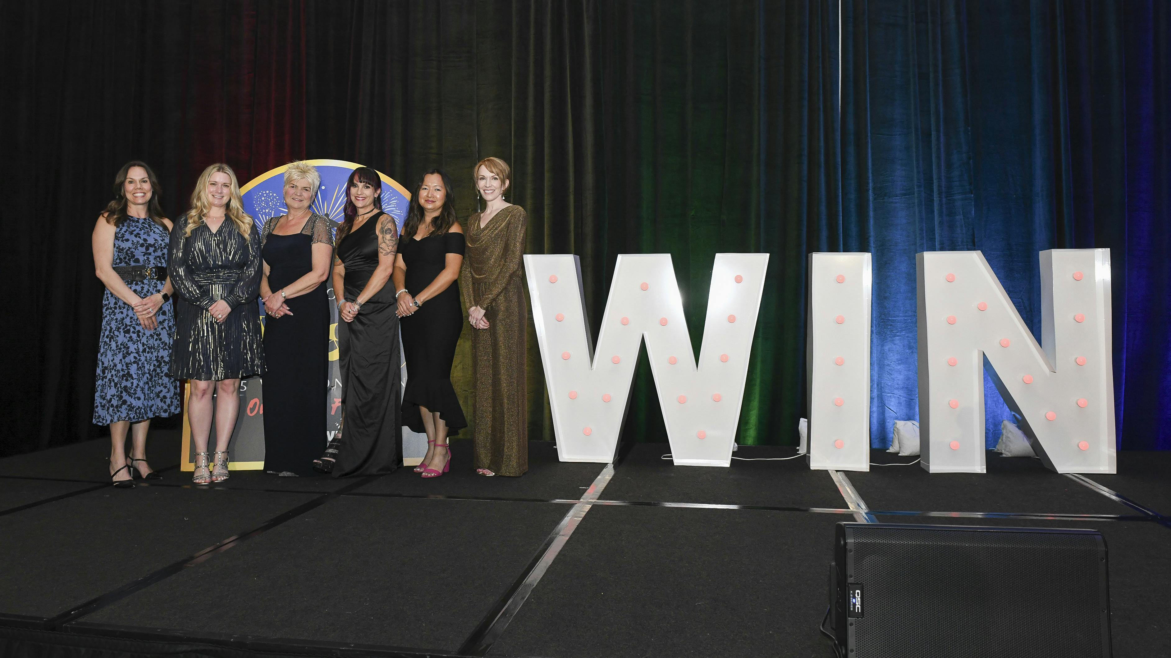 2025 Most Influential Reward Recipients, from left, Tanya Sweetland, Juliet Alleman, Renee Sicotte, Erin Solis, Mandy Wynn, and Trista Anger.