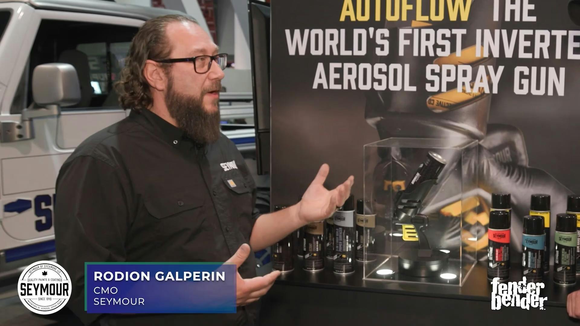 World's first inverted aerosol spray gun