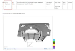 Figure 3: If there isn’t an SPR part number listed, blind rivets or welding are required. Figure 3: If there isn’t an SPR part number listed, blind rivets or welding are required.