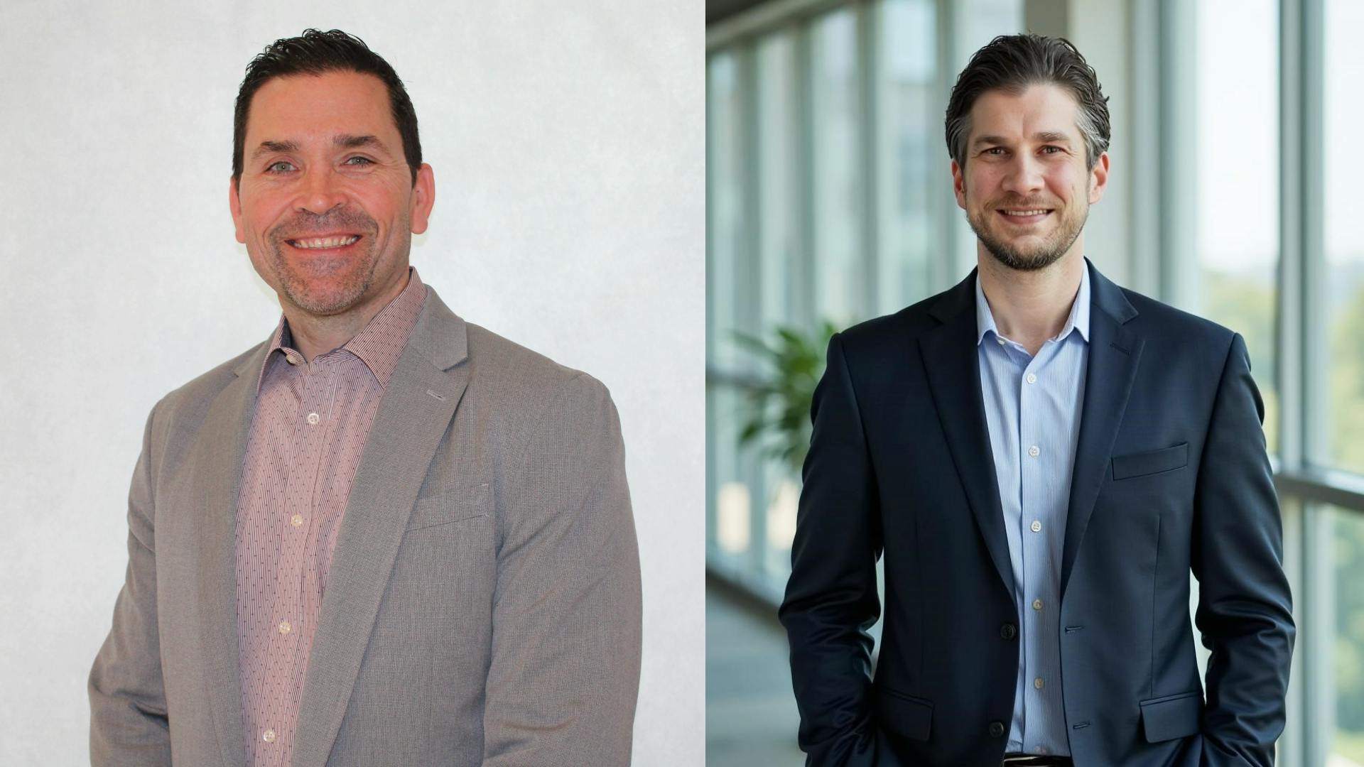Ryan Ross, left, is the new vice president of member development for Square One Systems, and Steve Fardelos is the new director of vendor management for Certified Collision Group.