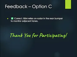 Knowledge Check Sensor Feedback Knowledge Check Sensor Feedback