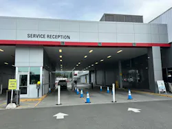 FIRST CRACK: The LumaScanner installed in the service drive of Freeman Toyota offers customers a starting point for wherever they are in the claims process. FIRST CRACK: The LumaScanner installed in the service drive of Freeman Toyota offers customers a starting point for wherever they are in the claims process.
