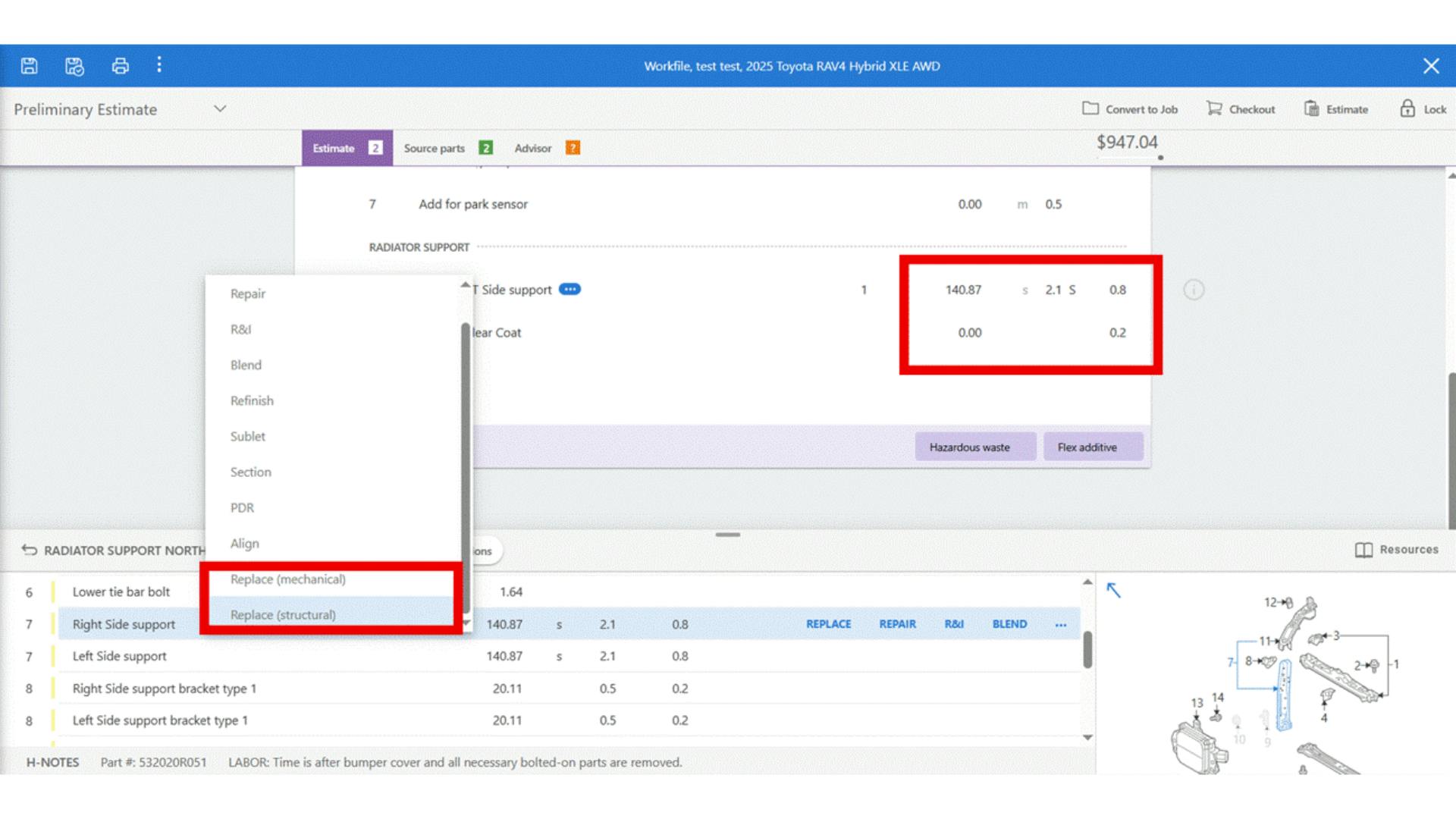 SCRS tip Assigning component classification designation