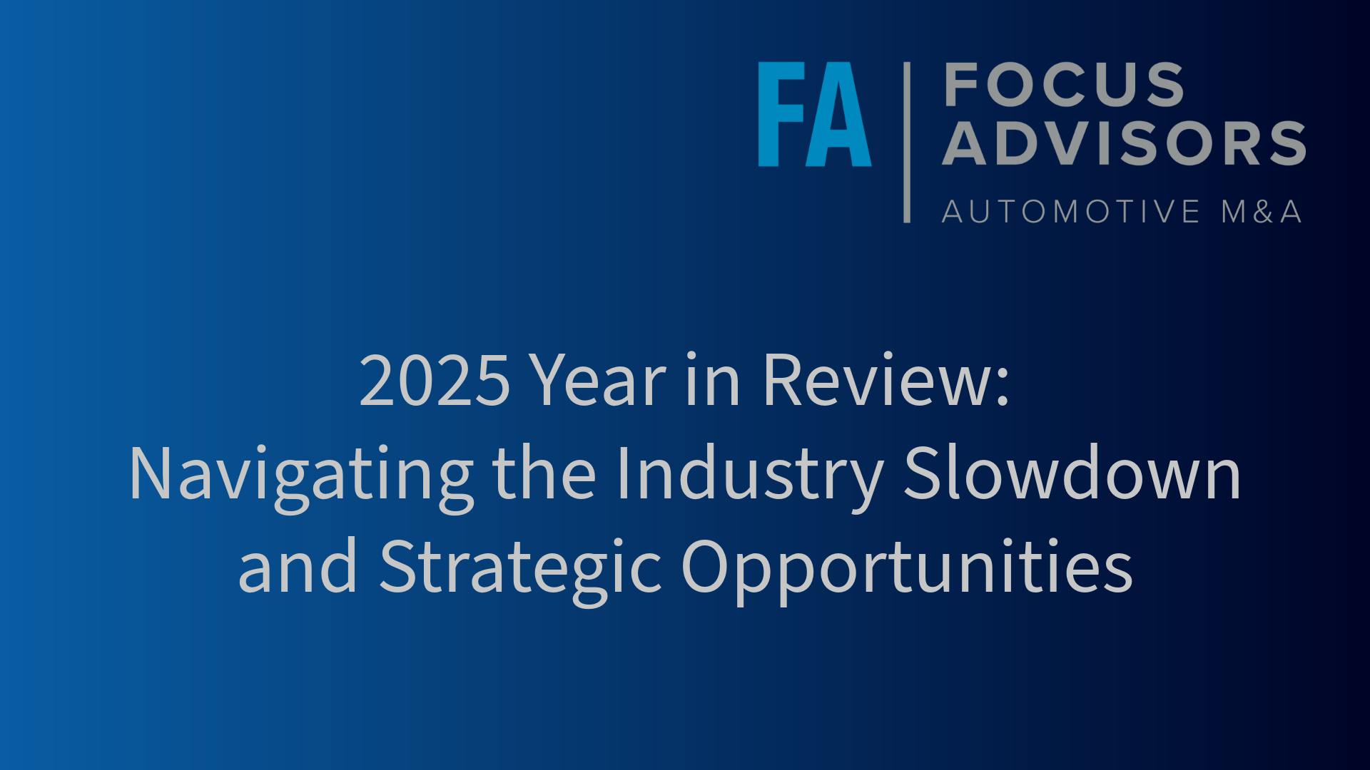 Focus Advisors Year in Review 2025