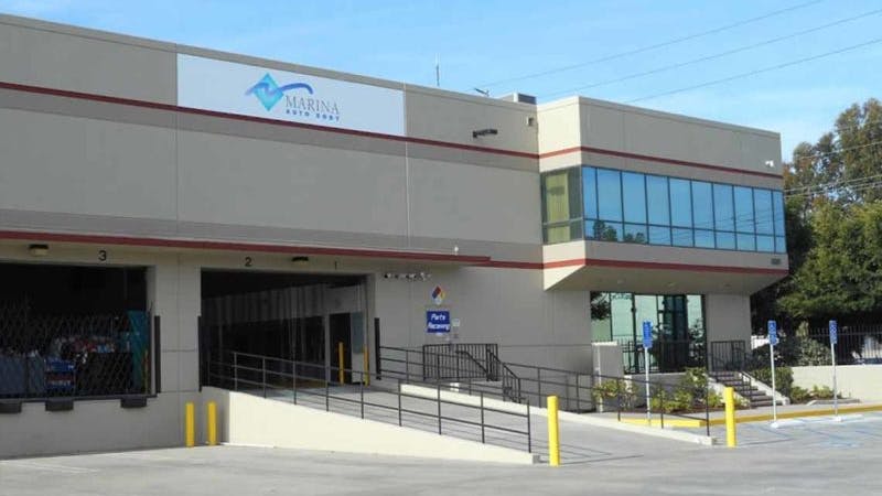 Marina Auto Body's Inglewood, California location.