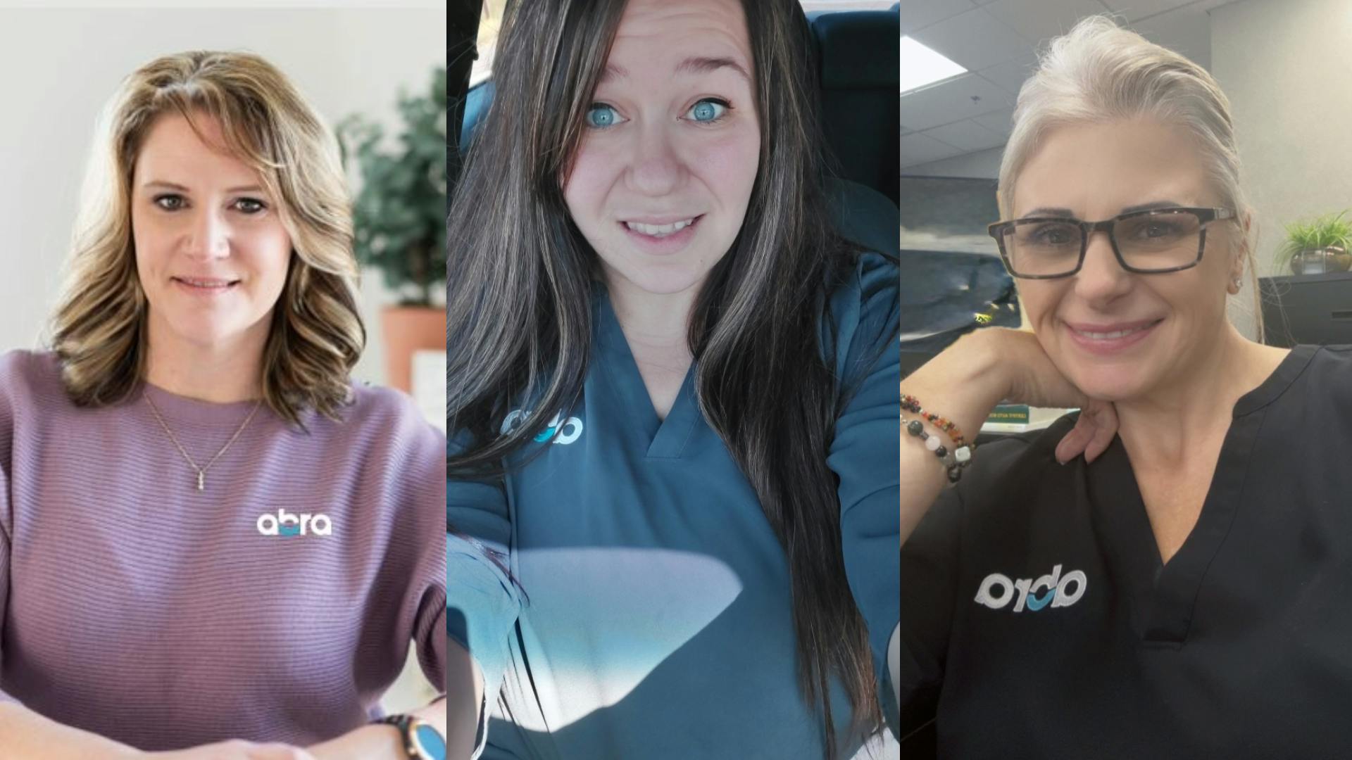 From left, Danyell Wendland, Meghan Rootes, and Deanna Dahlheimer are three of the women that bring unique perspectives and skills to Abra Auto Body Repair of America.