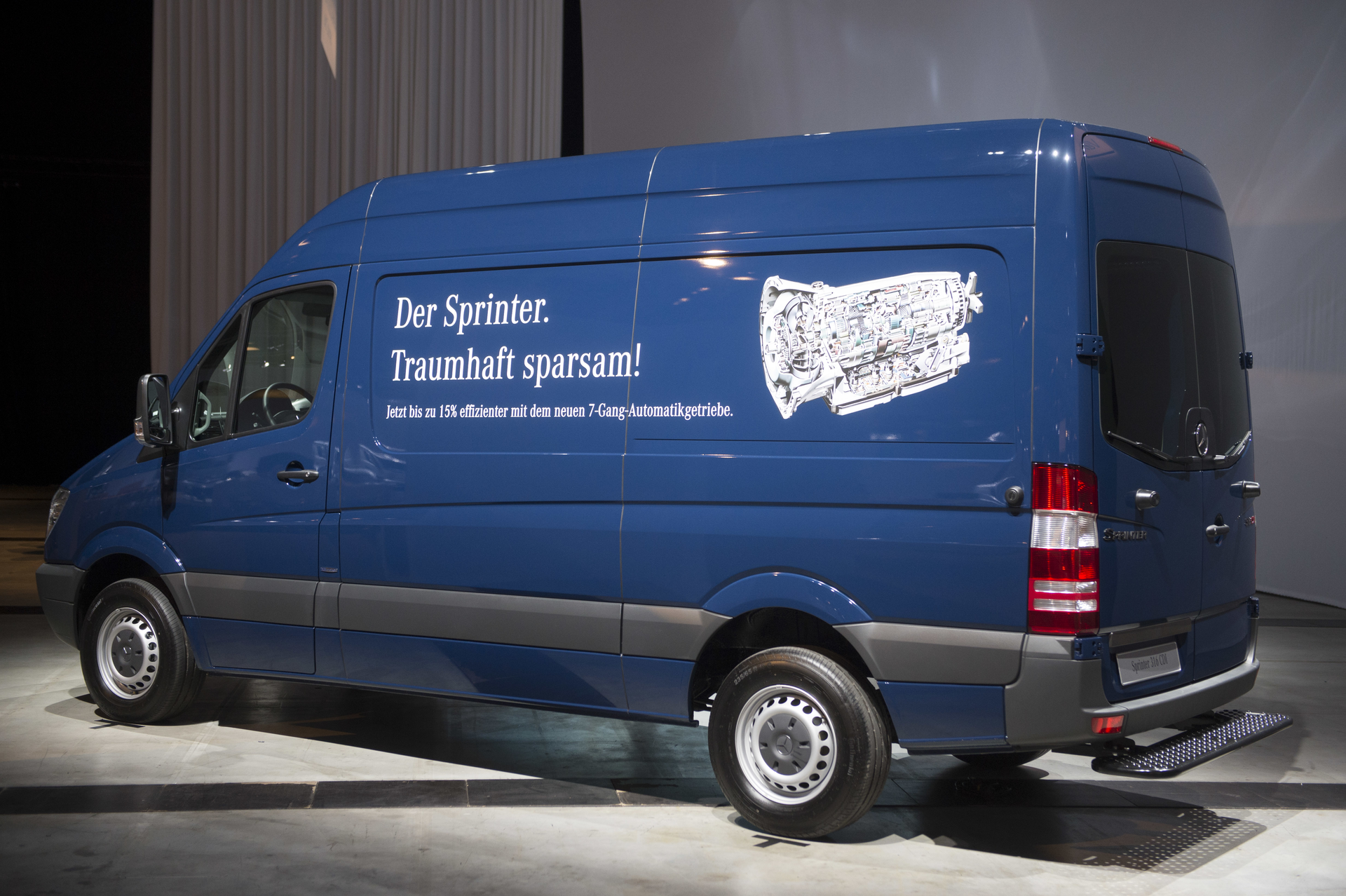 New for the MercedesBenz Sprinter on display at the IAA preview event is an optional quot7GTronicquot automatic transmission It features fully electronic control tuned to the specific requirements of vans