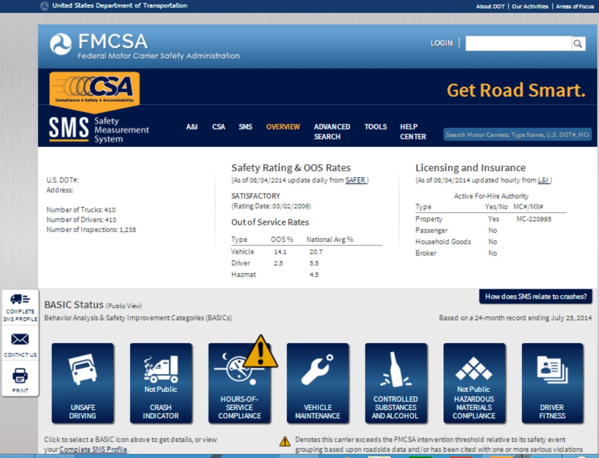 FMCSA Activates New Carrier Safety Data Display | FleetOwner