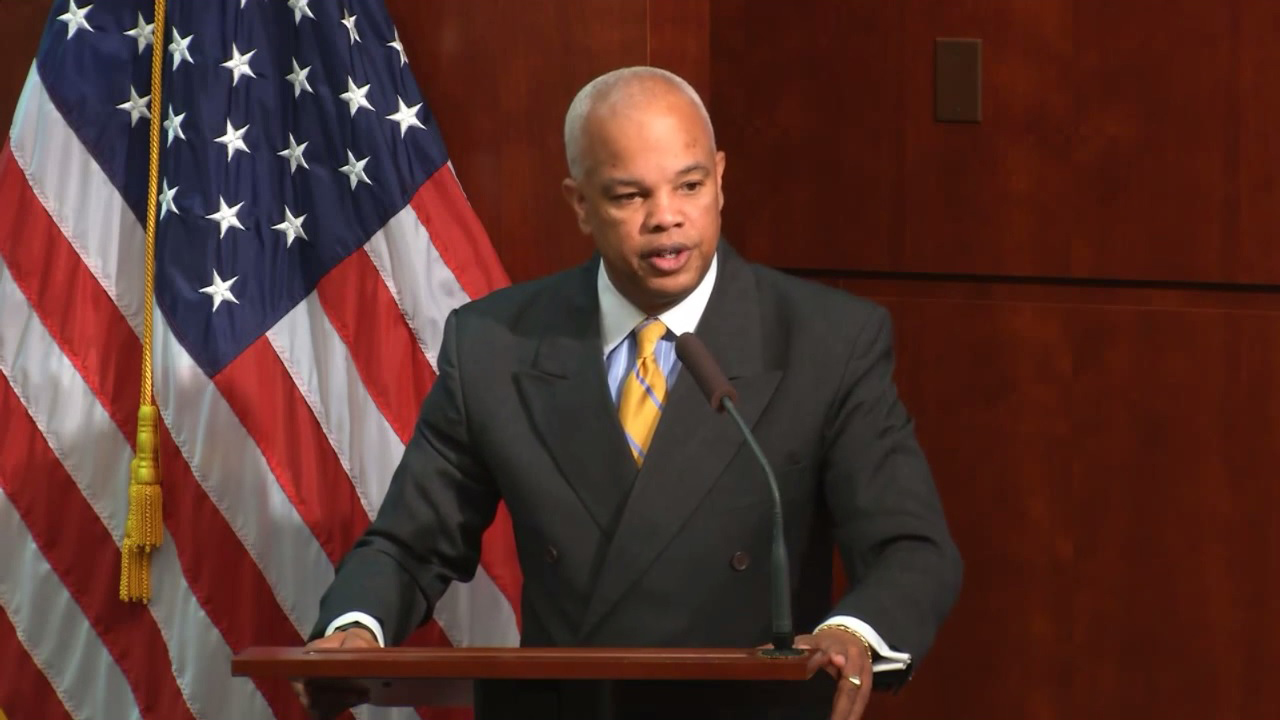 FMCSA Acting Administrator Scott Darling discusses initiatives to help solve truck parking inadequacy at a briefing Friday morning Aug 21