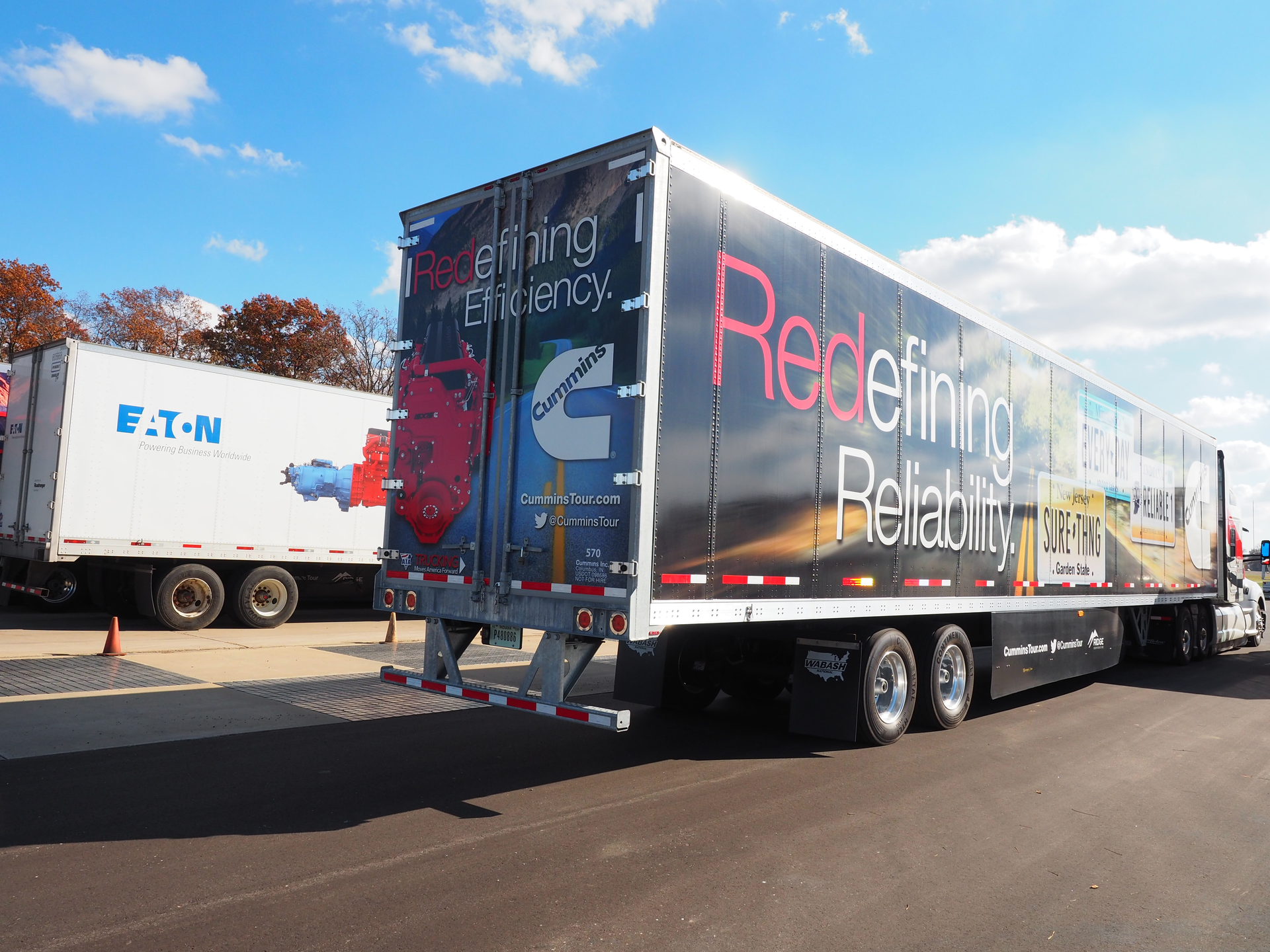 Cummins and Eaton rolled out some tractor trailers with SmartAdvantage Powertrains for test drives last week How did they stack up to the big expectations of Cummins39 Redefining Tour Photo by Aaron Marsh