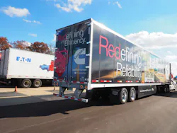 Cummins and Eaton rolled out some tractor trailers with SmartAdvantage Powertrains for test drives last week How did they stack up to the big expectations of Cummins39 Redefining Tour Photo by Aaron Marsh Cummins and Eaton rolled out some tractor trailers with SmartAdvantage Powertrains for test drives last week How did they stack up to the big expectations of Cummins39 Redefining Tour Photo by Aaron Marsh