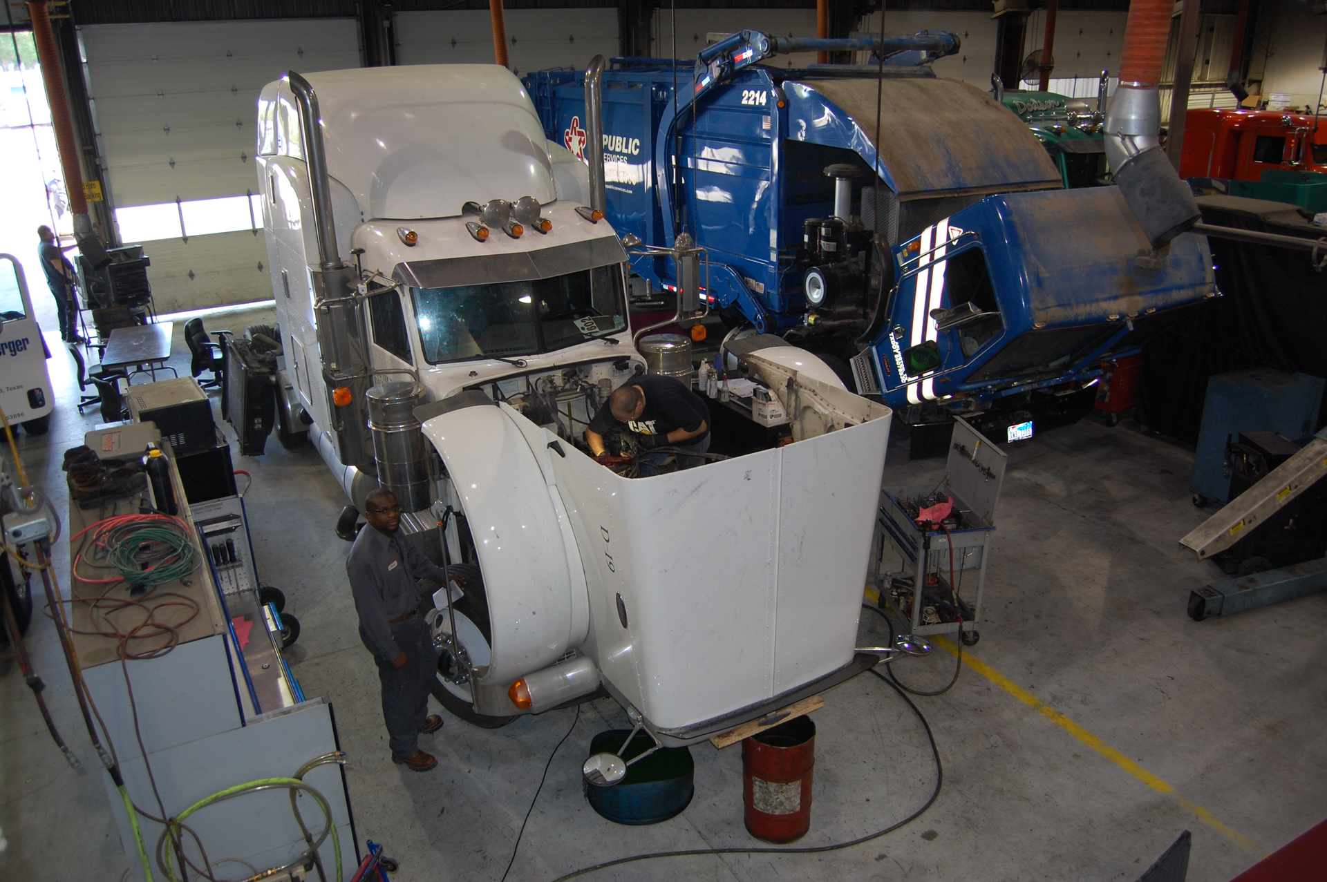 Fleet managers quotmust engage and engage earlyrdquo with their local schools to help solve the technician shortage Photo by Sean KilcarrFleet Owner