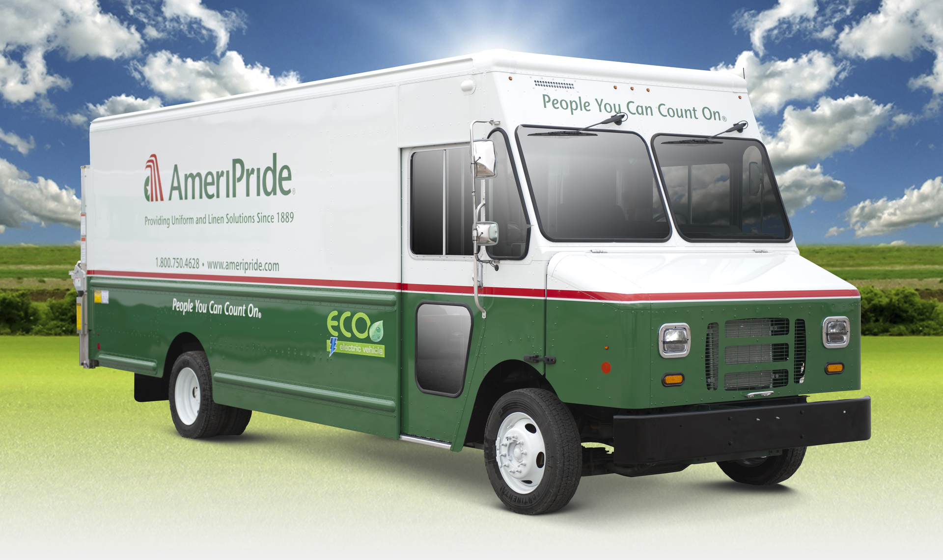 Ford F59 chassis used for the zeroemission Route Star walkin van on display at the Work Truck Show