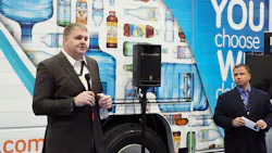 Bill Ardis left national fleet manager at Nestleacute Waters North America stands in front of one of the company39s new Ford F650 delivery trucks powered by propane at the NTEA Work Truck Show along with ROUSH CleanTech39s Todd Mouw Bill Ardis left national fleet manager at Nestleacute Waters North America stands in front of one of the company39s new Ford F650 delivery trucks powered by propane at the NTEA Work Truck Show along with ROUSH CleanTech39s Todd Mouw
