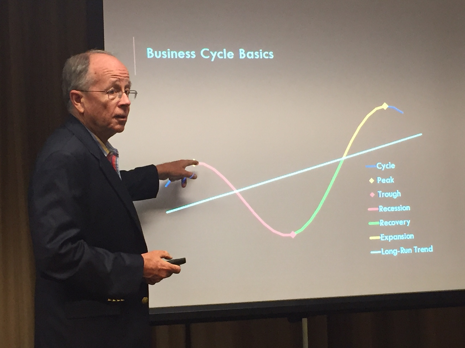 With economic growth moving from business investment to consumer spending quotthat has big implications for freightquot said FTR39s Bill Witte Photo by Sean KilcarrFleet Owner