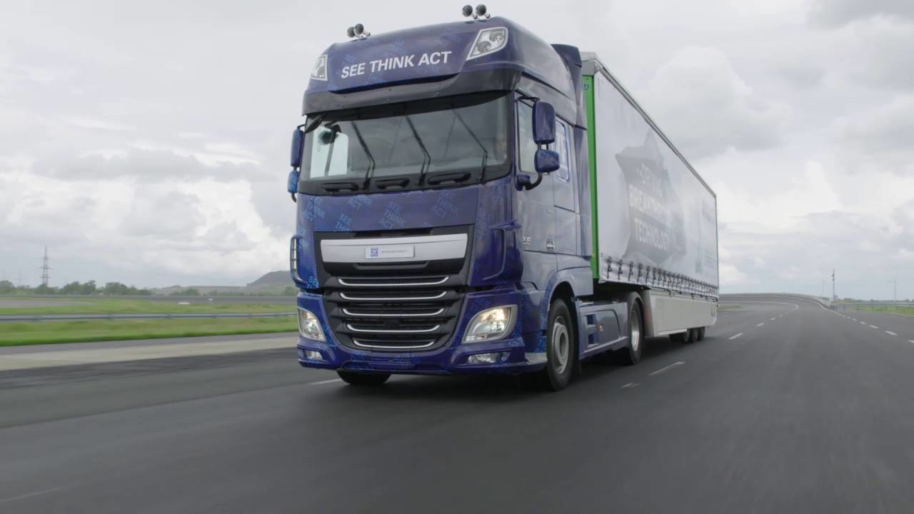 ZF noted its Innovation Truck 2016 also boasts the ability to maneuver itself via an autonomous system it calls ldquoSafeRangerdquo Photo ZF