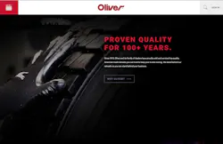 Oliver Rubber39s redesigned website homepage Oliver Rubber39s redesigned website homepage