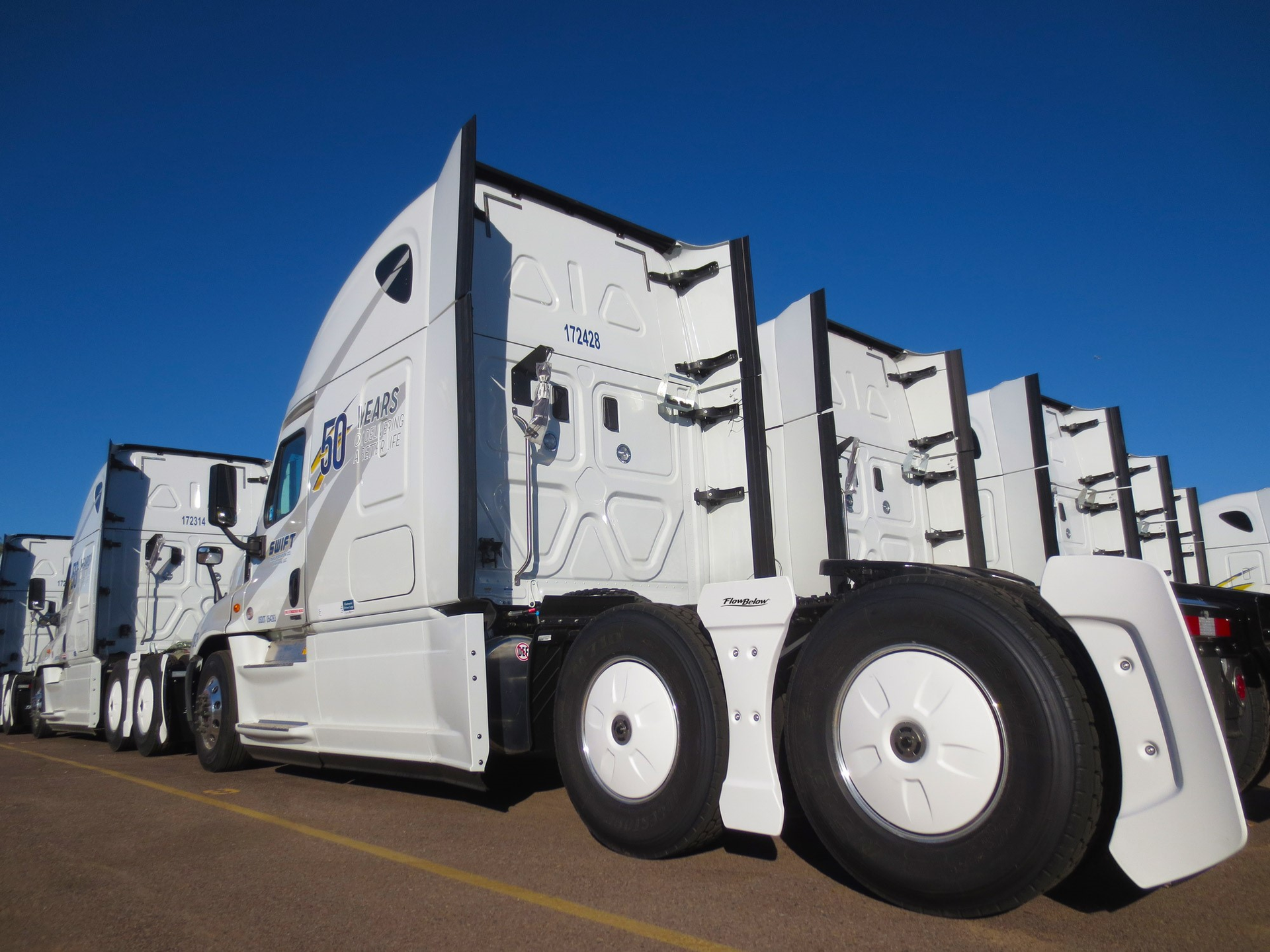 ldquoItrsquos a big deal because it represents big change in the industryrdquo FlowBelow39s CEO Josh Butler said about Swift39s adoption of the Tractor AeroKit quotIt helps set the direction to where the industry goesrdquo Photo courtesy of Swift