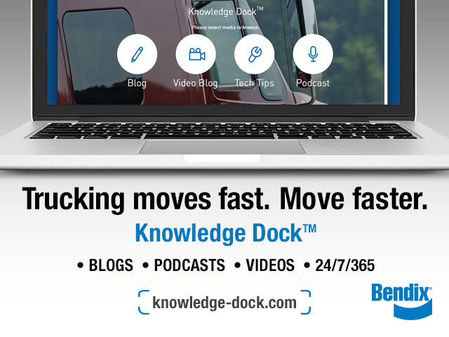 Bendix39s new multimedia center Knowledge Dock is devoted to helping trucking professionals stay connected to the industry by keeping them updated on the latest in truck operation maintenance and safety