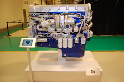 Aftermarket service and support will continue for Volvo customers who currently have a D16 engine the company stressed Photo by Sean Kilcarr for Fleet Owner Aftermarket service and support will continue for Volvo customers who currently have a D16 engine the company stressed Photo by Sean Kilcarr for Fleet Owner