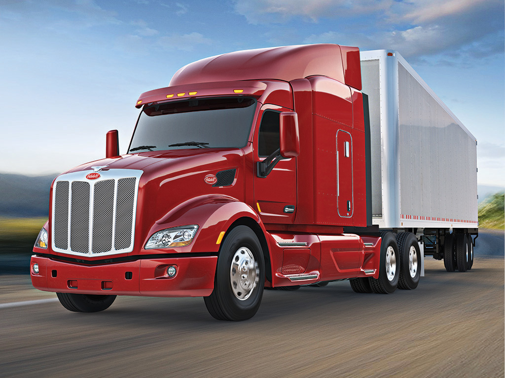 Bendixrsquos SmarTire Tire Pressure Monitoring System TPMS has also been available as a factoryinstalled option on Peterbilt Class 8 tractors since 2014 and the Bendix ADB22X air disc brake has been standard equipment on Peterbilt Class 8 steer axles since 2012 Photo courtesy of Peterbilt Motors Co