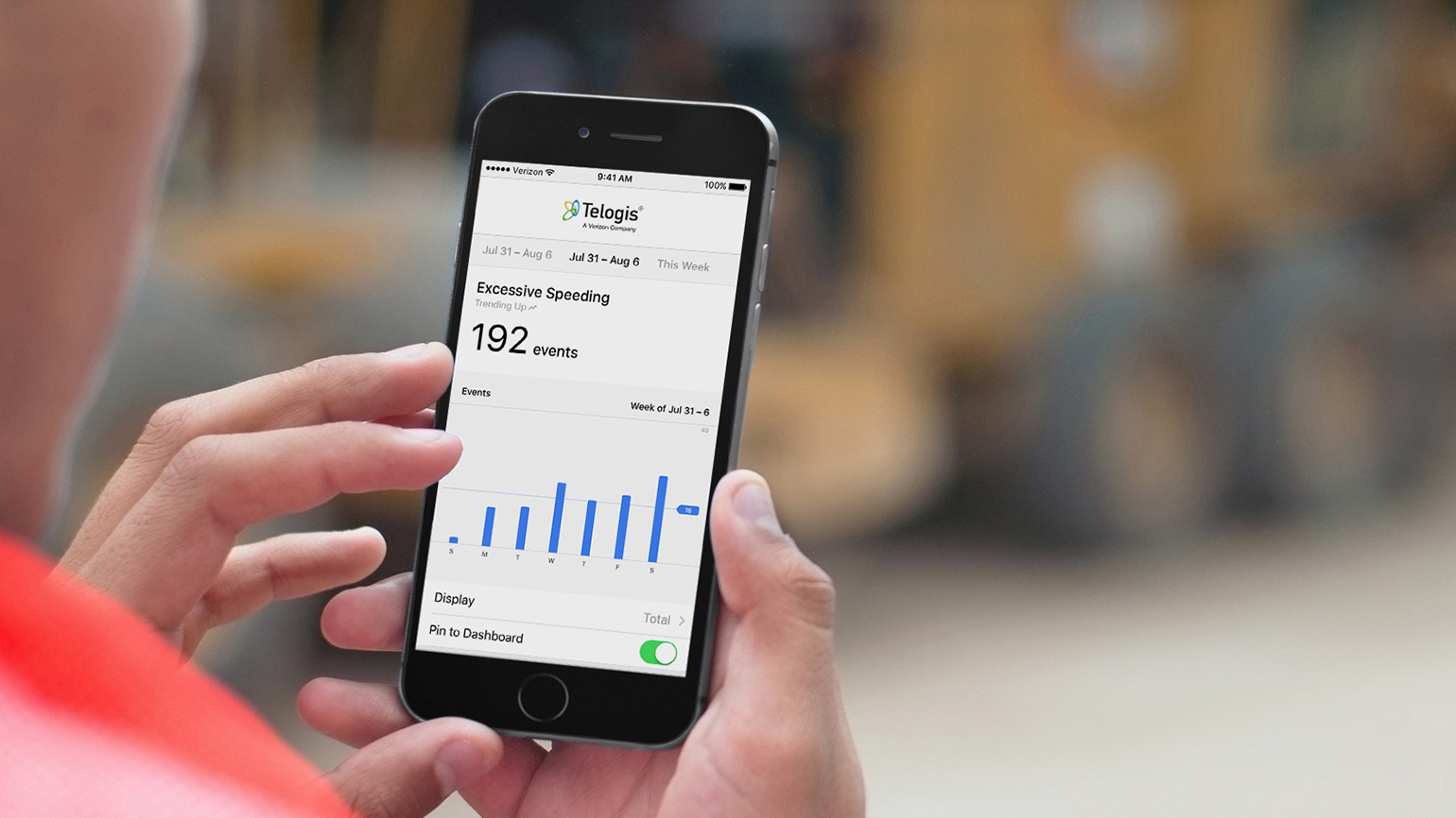 The Telogis Spotlight app will be available in May as a free addon for Telogis Fleet customers designed to give quick access to key performance metrics