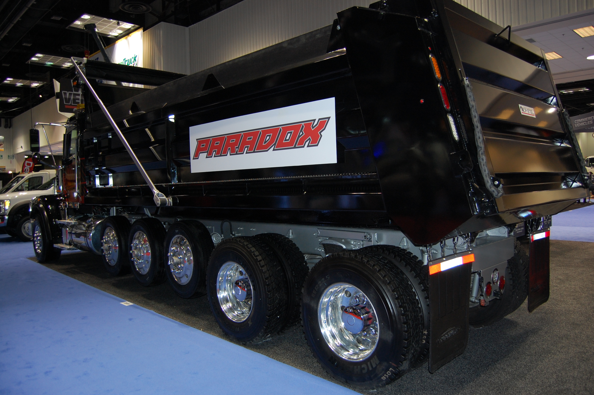 Truck Bodies and Equipment International TBEI showcased some of its dump trucks at this year39s NTEA Work Truck Show in Indianapolis Sean KilcarrFleet Owner