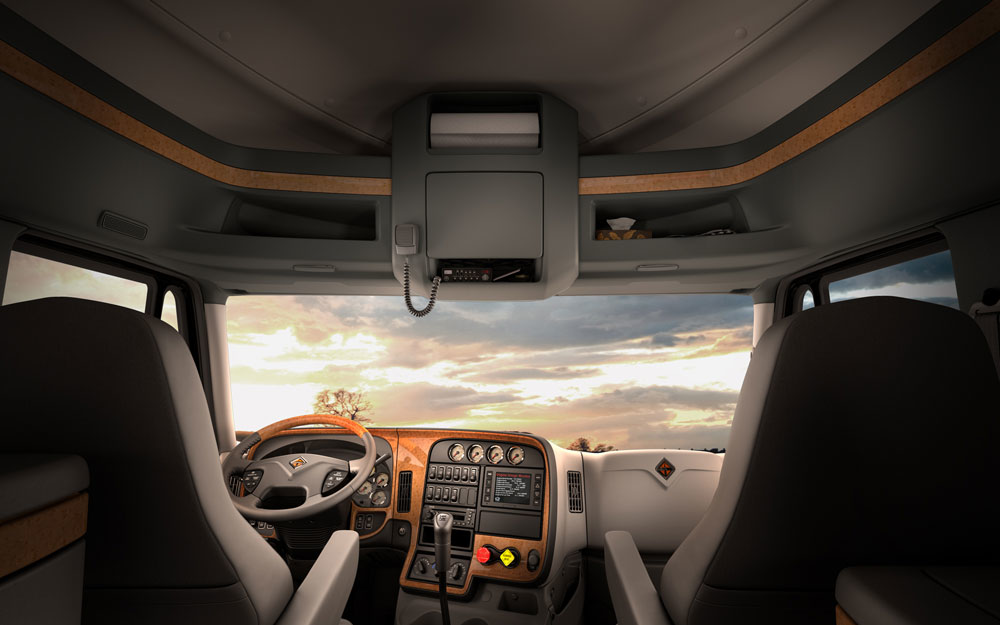 FMCSA aims to study the ldquosafety performance and fatigue levelsrdquo when splitting time in the sleeper berth Photo Navistar