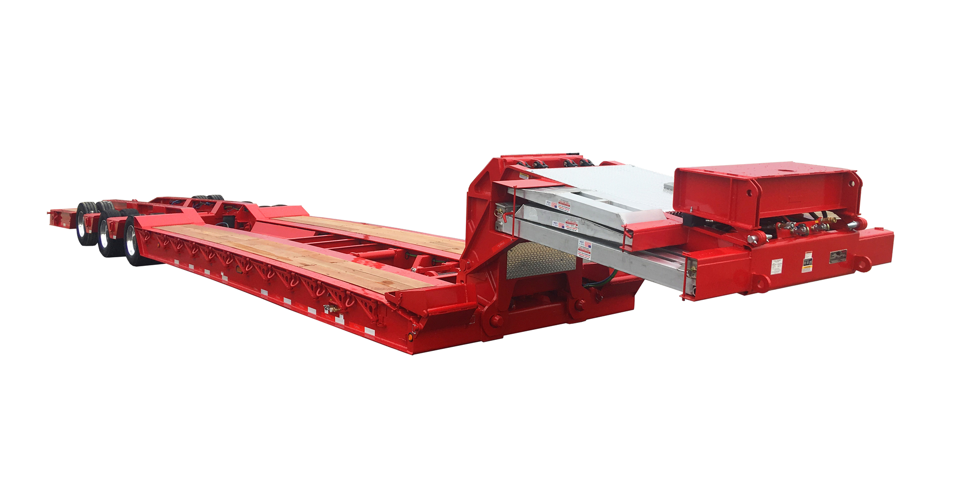 The heavy haul Talbert 50CCBH also features three closecoupled axles Photo Talbert