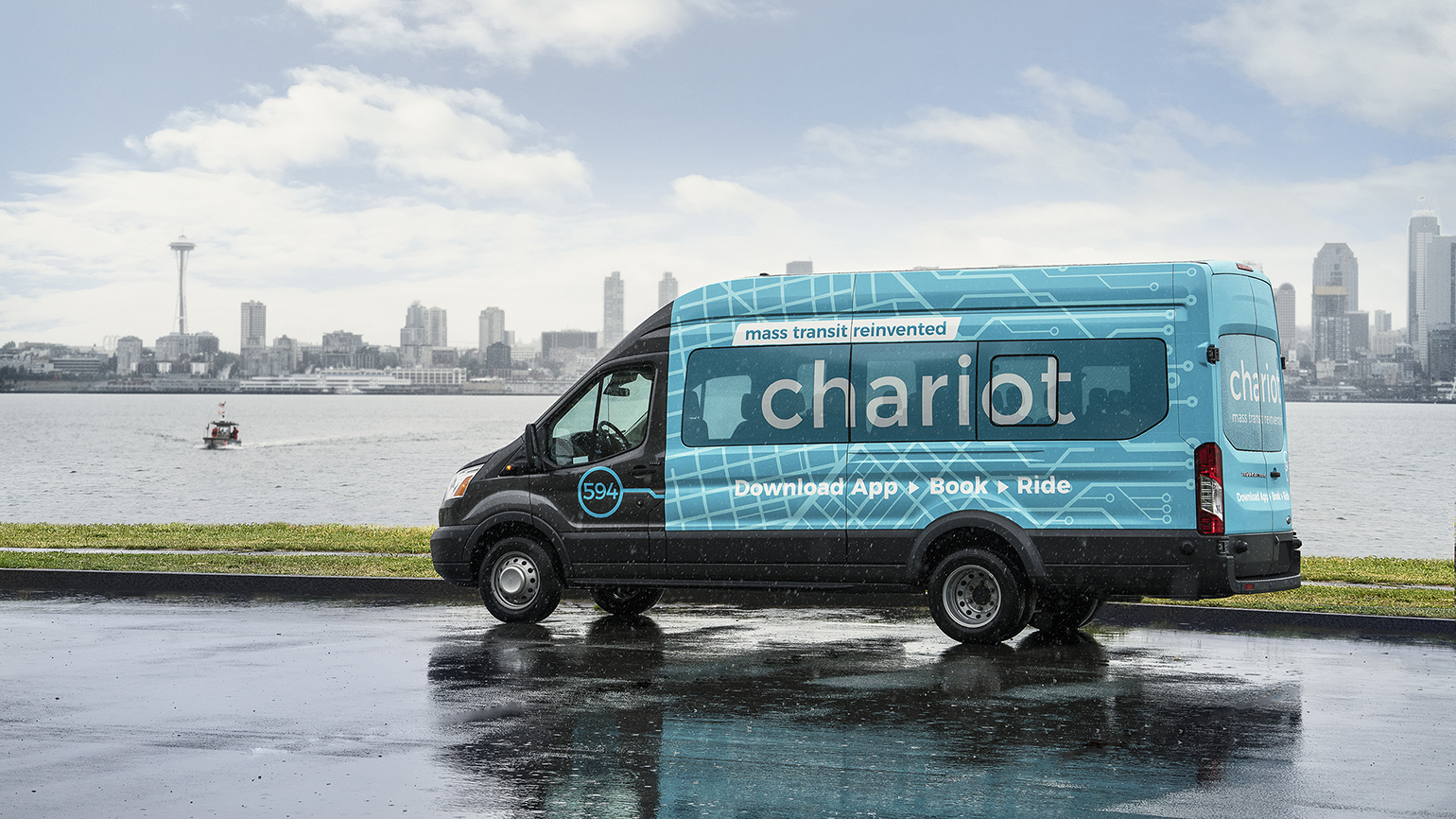 Ford39s Chariot shuttle van service which recently launched in Seattle as a supplemental transit option targeting enterprise customers is an example of Uber and Lyfttype conveniences and techfriendliness being applied to familiar transit modes Ford Motor Co photo