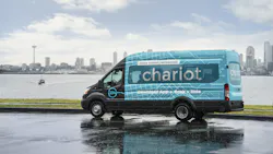 Ford39s Chariot shuttle van service which recently launched in Seattle as a supplemental transit option targeting enterprise customers is an example of Uber and Lyfttype conveniences and techfriendliness being applied to familiar transit modes Ford Motor Co photo Ford39s Chariot shuttle van service which recently launched in Seattle as a supplemental transit option targeting enterprise customers is an example of Uber and Lyfttype conveniences and techfriendliness being applied to familiar transit modes Ford Motor Co photo