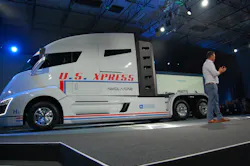 Trevor Milton president and CEO of Nikola Motors Co unveils the Nikola One prototype Trevor Milton president and CEO of Nikola Motors Co unveils the Nikola One prototype