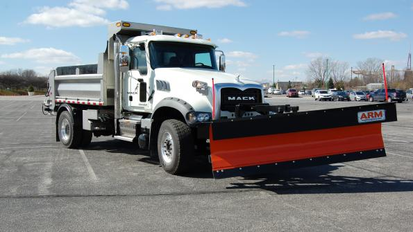 mack granite snow plow