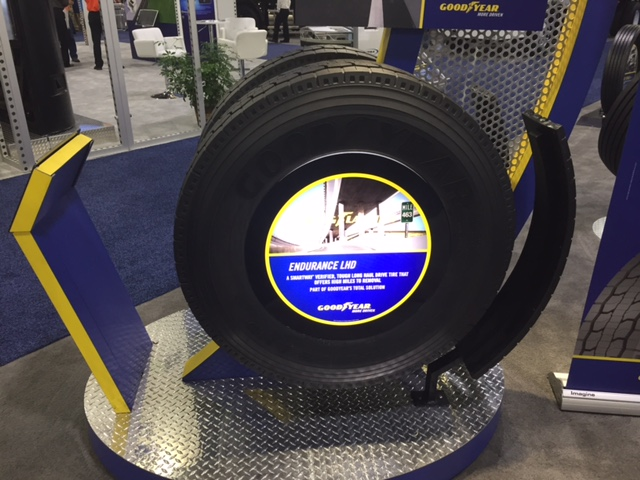 Goodyear39s new Endurance LHD model The complete line of Endurance tires which will number six models in all will be available by January 2018 Photo Sean KilcarrFleet Owner